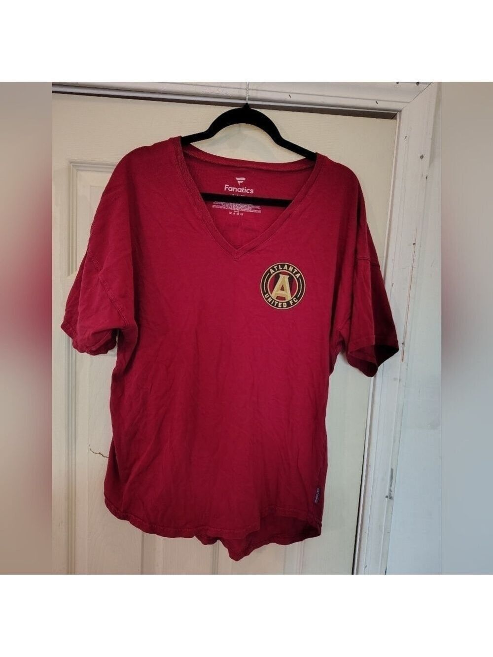Atlanta United FC Fanatics Women's Spirit Jersey V-Neck T-Shirt